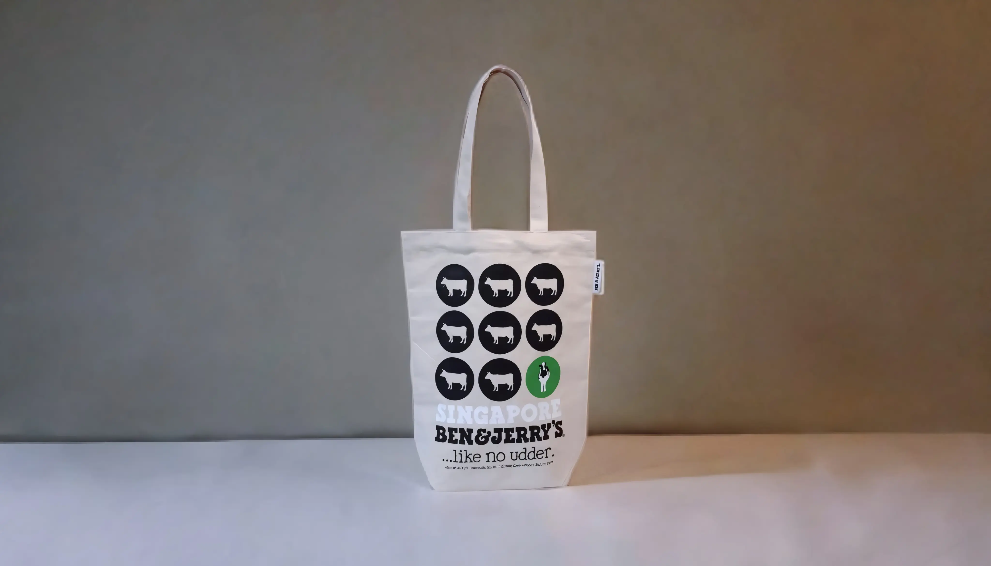 Singapore Ben&jerry Cotton Tote Bag