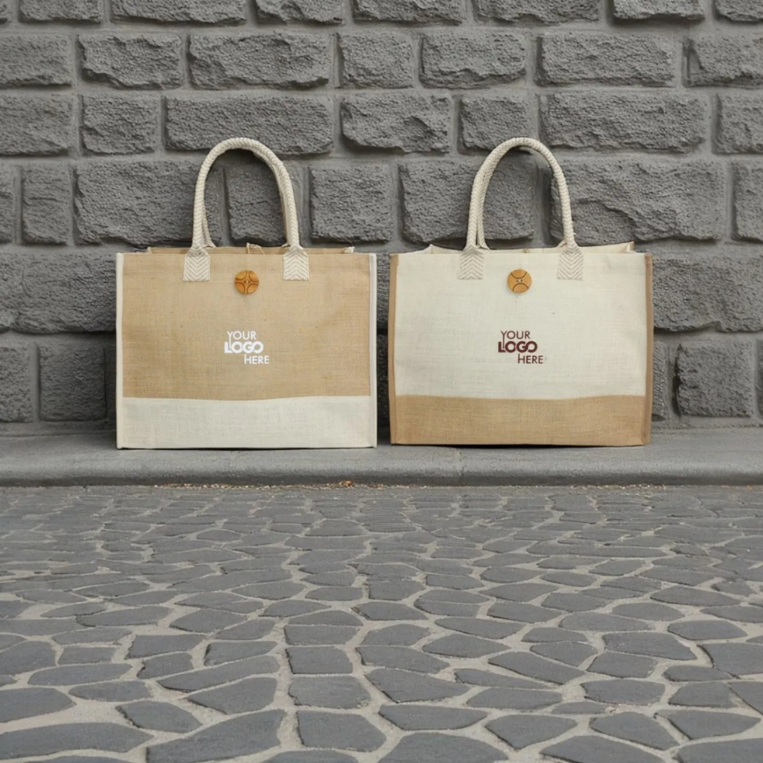 Jute bags can be printed and converted into walking billboards for life.