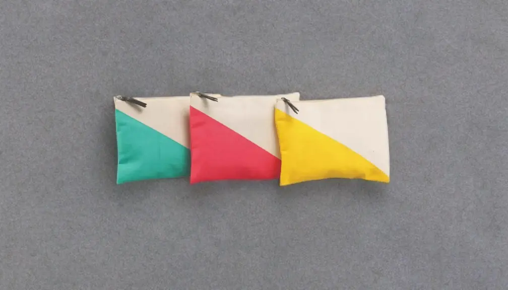 Dual Tone Zip Pouch