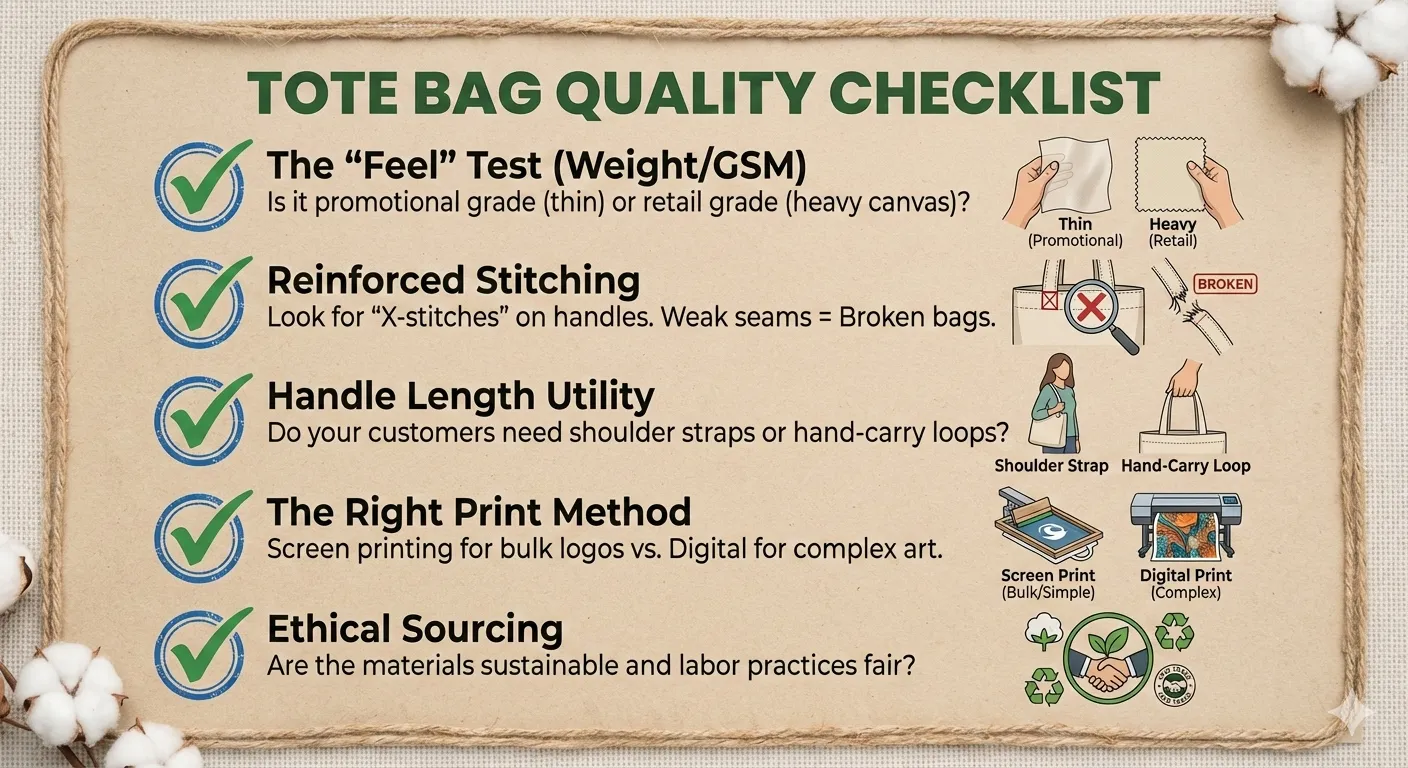 5 Things to Look Out For When Ordering Cotton Tote Bags in Wholesale